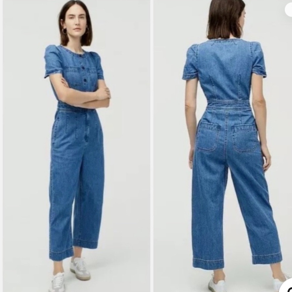 JCrew Point Sur Denim Jumpsuit - Blue Women Jeans One-Piece
